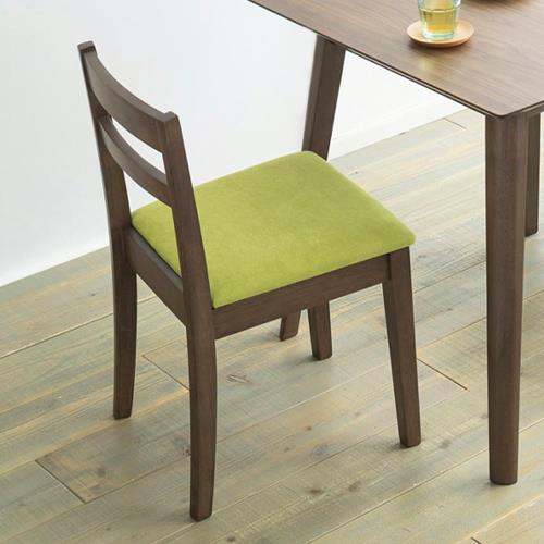 2脚セットアイリスプラザ チェア ダイニングチェア 椅子 木製 インテリア DCS-430 ウォールナットグリーン 4149.575cm