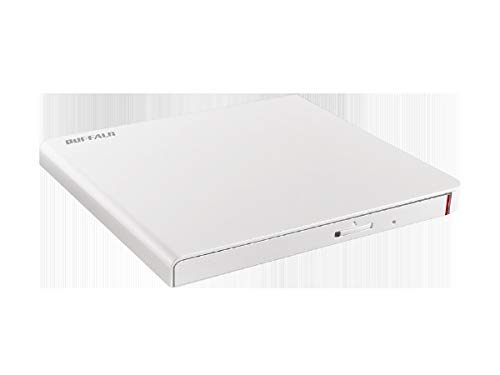 バッファロー DVSM-PLV8U2-WHA(ホワイト) USB2.0接続 ポータブルDVDドライブ 軽量コンパク