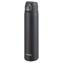 食洗器対応パッキン一体モデル タイガー魔法瓶(TIGER) 水筒 880ml ワンプッシュ ステンレスボトル 飲みやすい設計 ふたとパッキンが一体化で洗うのは3点のみ らくらくキャップ 真空断熱 マグ 保温保冷 ブラック MTR-W088KA