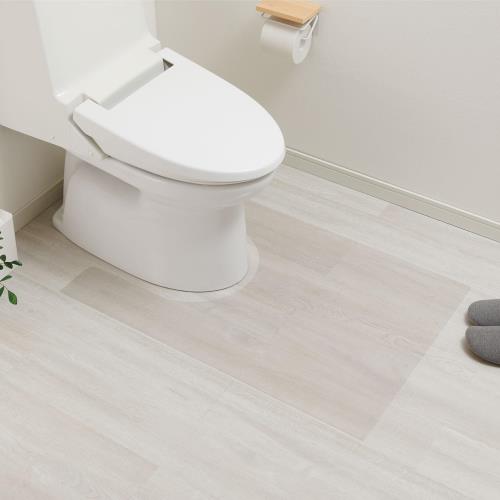 質の高い日本製 ベルカ(Belca) 透明マット トイレマット 90cm 幅60奥行90厚さ0.08cm クリア保護マット キズ 汚れ 防止 お手入れ簡単 カットOK 床暖房対応 日本製 TM60-90-1E