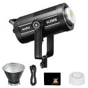 Godox SL200III 215W(MAX.) LED ビデオ写真撮影用ライト、Bowens マウントの写真撮影用スタジオ ライト、連続出力照明、8 つのプリセット照明効果サイレント モード (SL-200WIII)