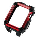 エレコム Apple Watch 44mm ケース ZEROSHOCK レッド AW-44CSZERORD(2)