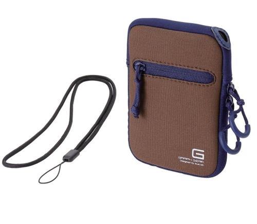 エレコム デジタルカメラケース ソフトケース ネオプレン ネックストラップ付 Sサイズ 参考収納寸法:6127100.5mm ブラウン DGB-063BR