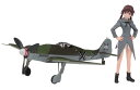 ハセガワ ストライクウィッチーズ ゲルトルートバルクホルン w/フォッケウルフ Fw190D-9 1/20スケール レジンキット SP379