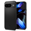 Spigen Pixel 9 / 9 Pro ケース 薄型 耐衝撃 軽量 さらさら 米軍MIL規格取得 2重構造 レンズ保護 指紋防止 擦り傷防止 マット仕上げ ワイヤレス充電対応 シンフィット ACS07697(ブラック)