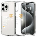 Spigen コラボレーション iPhone 15 pro ケース クリア ストラップホール 米軍MIL規格 ウルトラハイブリッド ACS07569-XI10072 (クリスタルクリア/サニー)