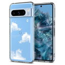 Spigen コラボレーション Pixel 8 pro ケース クリア ストラップホール 米軍MIL規格 ウルトラハイブリッド ACS07564-XP03070(クリスタルクリア/ドリームクラウド)