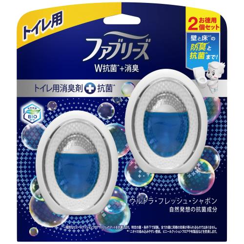 ファブリーズ 消臭 芳香剤 + 抗菌 トイレ用 ウルトラフレッシュシャボン 6mL2個 ファブリーズ 消臭 芳香剤 + 抗菌 トイレ用 ウルトラフレッシュシャボン 6mL2個