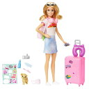 バービー(Barbie) ドール&ファッション ピンクのりょこうセット きせかえ人形ハウス ままごとごっこ遊び バービー人形 3歳から ピンク HJY18