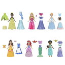 マテル ディズニープリンセス(Disney Princess) ゆめのファッションセット( ミニドール 6体セット 小物付 ) きせかえ人形ハウス ままごとごっ...