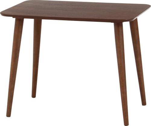 不二貿易 木製ダイニングテーブル 二人掛け 北欧風 9060cm カウル 70753