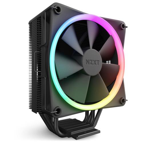 NZXT T120 RGB CPUエアクーラー - RC-TR120-B1 - 導電性銅パイプ - 流体ダイナミックベアリング - AMD..