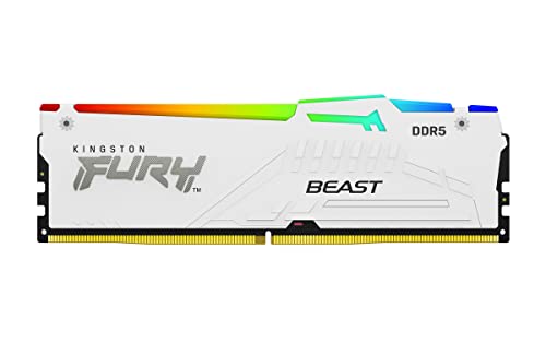 Kingston FURY Beast RGB White DDR5-6000 32GB KF560C36BWE2AK2-32の商品画像