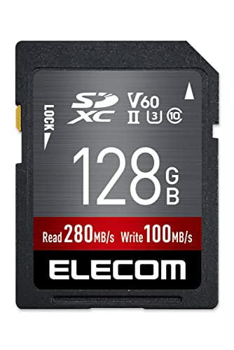 エレコム SDカード 128GB SDXC データ復旧サービス付 UHS-II V60 MF-FS128GU23V6R