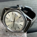 【中古品】【OH済み】SEIKO/セイコー Champion/チャンピオン カレンダー860 86898 17石 機械式 手巻き時計 精工舎亀戸工場 1968年 6月製造品 動作確認済み クリーニング/ケース磨き/風防磨き アンティークウォッチ 中三針 シルバー文字盤イタリアンレザーベルト付き