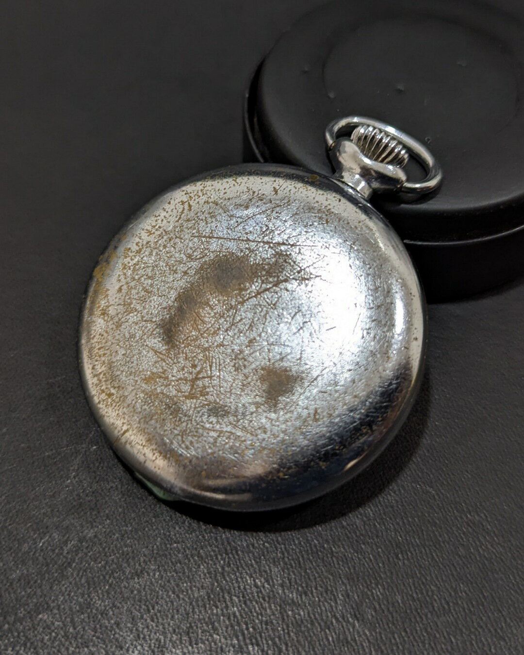 【中古品】【OH済み】SEIKO/セイコー SEIKOロゴ 19SEIKO PRECISION/プレシジョン 鉄道時計/懐中時計 7石 機械式 手巻き時計 1940年代後半～1950年前半に製造された海中道警 動作確認済み クリーニング/ケース磨き/風防磨き済み アンティークウォッチ 19seiko7-9