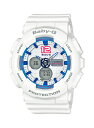  CASIO BABY-G カシオ ベビーG BA-120-7B/BA-120-7B アナデジ ホワイト レディース 腕時計 BA-120-7BJF/BA120-7BJF