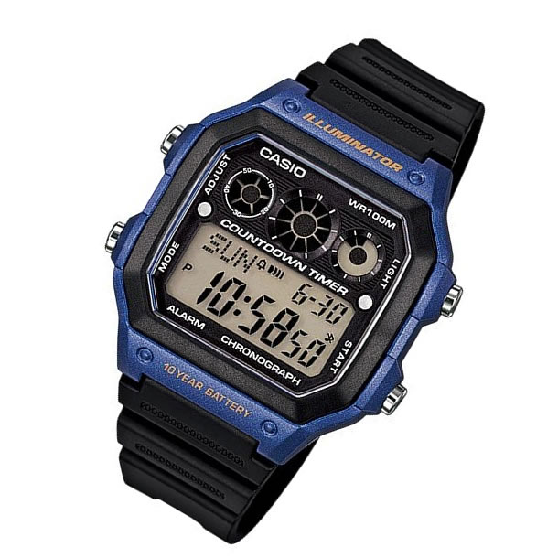 CASIO カシオ AE-1300WH-2A/AE1300WH-2A スポーツ デジタル ブルー キッズ 子供 かわいい ユニセックス チープカシオ チプカシ 腕時計 【あす楽対応】