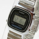 CASIO カシオ シンプルデジタル LA-670WA-1UW/LA670WA-1UW シルバー キッズ 子供 かわいい レディース チープカシオ チプカシ 腕時計 