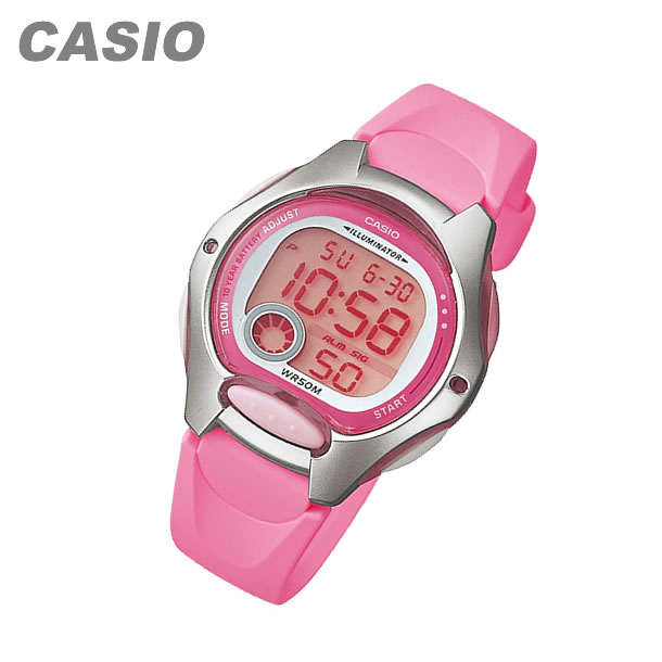 CASIO カシオ LW-200-4B/LW200-4B スタンダード デジタル ピンク キッズ 子供 かわいい レディース チープカシオ チプカシ 腕時計