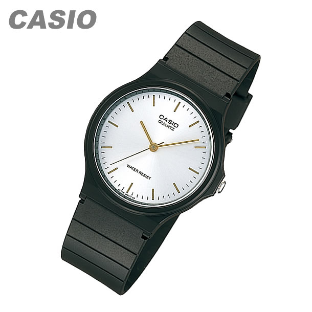 CASIO カシオ MQ-24-7E2/MQ24-7E2 ベーシック アナログ ブラック/シルバー キッズ 子供 かわいい メンズ チープカシオ チプカシ 腕時計