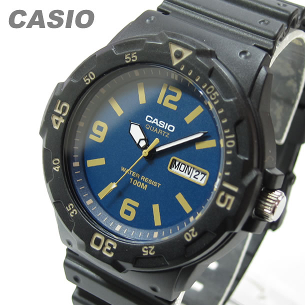 CASIO カシオ MRW-200H-2B3/MRW200H-2B3 スポーツギア ミリタリーテイスト ブルーダイアル ペアモデル キッズ 子供 かわいい メンズ チープカシオ チプカシ 腕時計