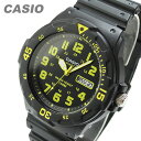 CASIO カシオ MRW-200H-9B/MRW200H-9B スポーツギア ミリタリーテイスト イエローインデックス ペアモデル キッズ 子供 かわいい メンズ チープカシオ チプカシ 腕時計 【あす楽対応】 その1