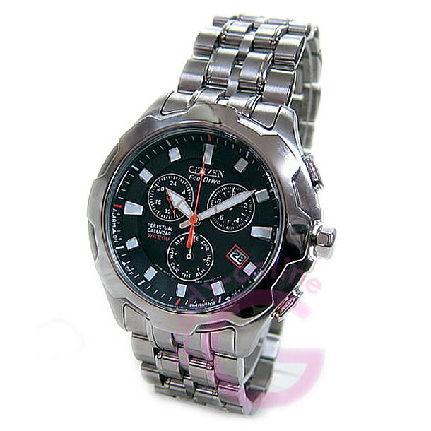 【残り1点】CITIZEN （シチズン） BL5260-50E Eco-Drive/エコドライブ クロノグラフ パーペチュアルカレンダー ブラックダイアル メンズウォッチ 腕時計