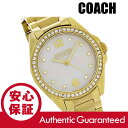 COACH (コーチ) 14501657 Tristen/トリステン マザーオブパール クリスタル装飾 メタルベルト ゴールド レディースウォッチ 腕時計