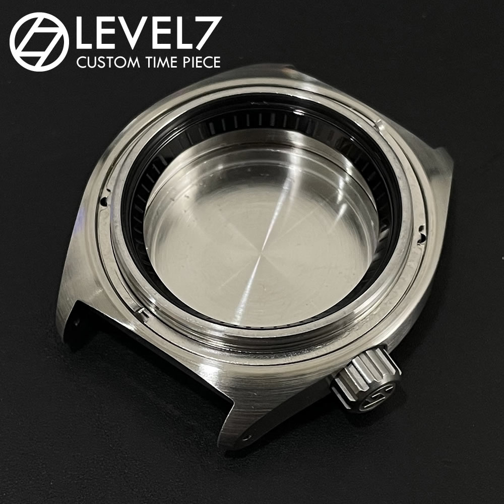 【チャプターリング】【CR-BKBR】316Lステンレス製 サテン加工/ブラッシュ 艶なしブラック インデックスなし カスタム用パーツ LEVEL7