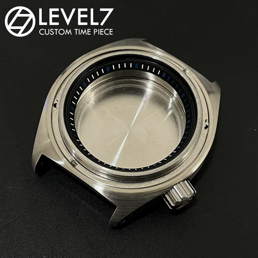 【チャプターリング】【CRIN-BKBLQ】 艶消しブラック ホワイト×ブルーインデックス カスタム用パーツ LEVEL7