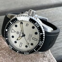 DEEP BLUE（ディープブルー）ダイバーズウォッチ DIVER 1000 II 40MM 330M/30気圧防水 SEIKO 自動巻きムーブメント セラミックべセル 全面蓄光ホワイトダイアル d1k2whlum 腕時計