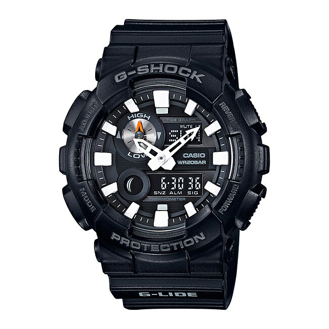 CASIO G-SHOCK カシオ Gショック GAX-100B-1A/GAX100B-1A G-LIDE/Gライド アナデジ タイドグラフ ブラック メンズ 腕時計 日本版型番:GAX-100B-1AJF/GAX100B-1AJF