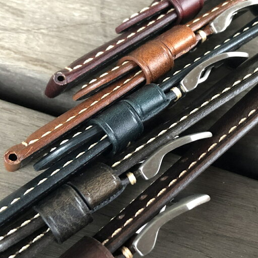 LEVEL7(レベルセブン)イタリアの大手タンナー『MPG社』製 イタリアンレザー/オイルヴィンテージ メンズウォッチ用レザー替えベルト 腕時計用ベルト パネライ、SEIKOなど、ダイバーズウッチから、ビジネスシーンまでどんなシーンでもあうオールマイティなレザーベルト