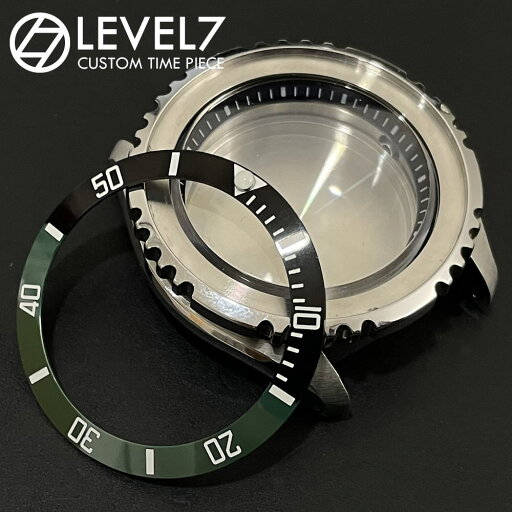【直径38mm/内径30.7mm 】セラミック製 ベゼルインサート スロープ型 サブマリーナタイプ グリーン×ブラック/ホワイト インデックス MOD カスタム用パーツ LVROBA001 LEVEL7 【直径38mm/内径30.7mm 】セラミック製 ベゼルインサート スロープ型 サブマリーナタイプ グリーン×ブラック/ホワイト インデックス MOD カスタム用パーツ LVROBA001 LEVEL7