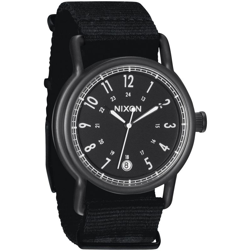ニクソン 腕時計（メンズ） NIXON （ニクソン） A322-1148/A3221148 THE AXE／アックス ナイロンベルト ブラック×ホワイト メンズウォッチ 腕時計【あす楽対応】