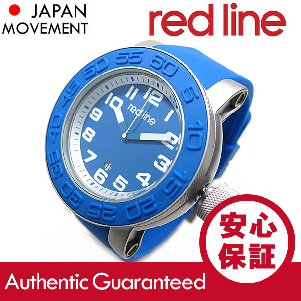 RED LINE（レッドライン）50051-03 ブルー×ホワイトインデックス Xlerator/アクセラレイター メンズウォッチ 腕時計