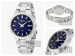 SEIKO(セイコー)SNE403SOLAR/ソーラーメタルベルトブルーダイアルメンズウォッチ腕時計