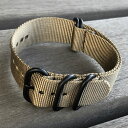 【20MM】【22MM】【24MM】【ZULU／NATOベルト】 T2N Strap（T2Nストラップ）CHZ-5PSA 5RING PVD プレミアムナイロン レギュラーサイズ ストラップバンド サンドベージュ 替えベルト ミリタリー 腕時計用