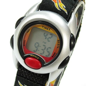 【メール便送料無料】Timex （タイメックス） T787519J IRONKIDS／アイアンキッズ クロノグラフ デジタル ナイロンベルト ブラック×シルバー キッズ・子供にオススメ！ かわいい！ キッズウォッチ 腕時計 【あす楽対応】