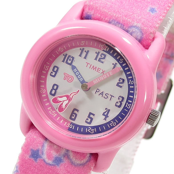 【メール便送料無料】Timex （タイメックス） T7B1519J BALLET／バレエ キッズ ナイロンベルト ピンク キッズ・子供にオススメ！ かわいい！ キッズウォッチ 腕時計 【あす楽対応】