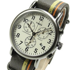 TIMEX(タイメックス)TW2P78000Weekender/ウィークエンダーセントラルパークフルサイズクロノグラフレザーベルトブラウンメンズウォッチ腕時計
