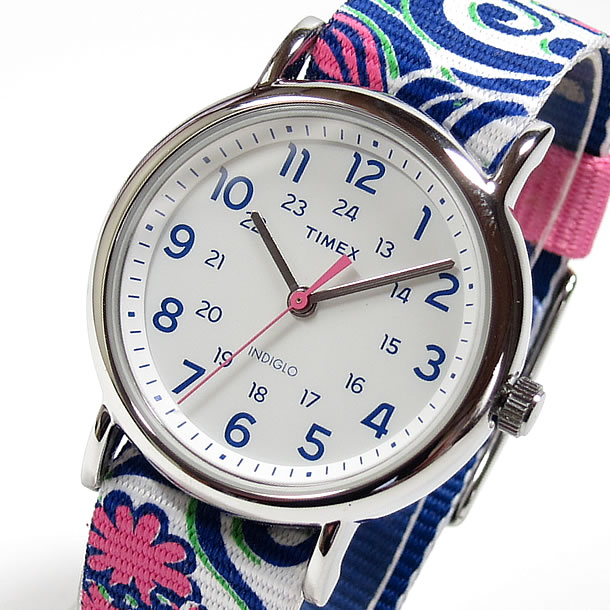 TIMEX（タイメックス） TW2P90200 Weekender/ウィークエンダー セントラルパーク フルサイズ リバーシブルベルト フローラル レディースウォッチ 腕時計 【あす楽対応】
