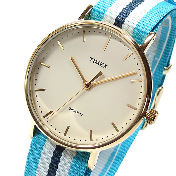 TIMEX（タイメックス） TW2P91000 Weekender Fairfield ／ウィークエンダー フェアフィールド 41mm ブルーストライプ ユニセックスウォッチ 腕時計 【あす楽対応】