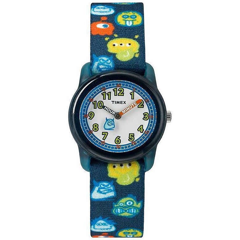 【メール便送料無料】 TIMEX （タイメックス） TW7C25800 TIMEX KIDS/タイメックスキッズ ナイロンベルト モンスターズ ブルー キッズ 子供にオススメ！ かわいい！ キッズウォッチ 腕時計