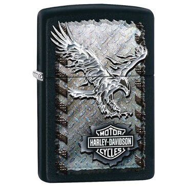 【並行輸入品】 ZIPPO ジッポー ハーレーダビッドソン オイルライター レギュラーサイズ マットブラック 28485