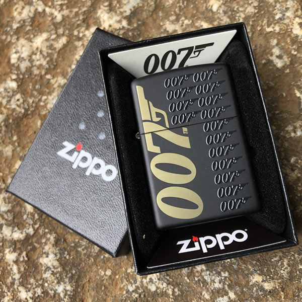 【並行輸入品】 ZIPPO ジッポー 007 ジェームス・ボンド オイルライター レギュラーサイズ ブラック 5791のサムネイル
