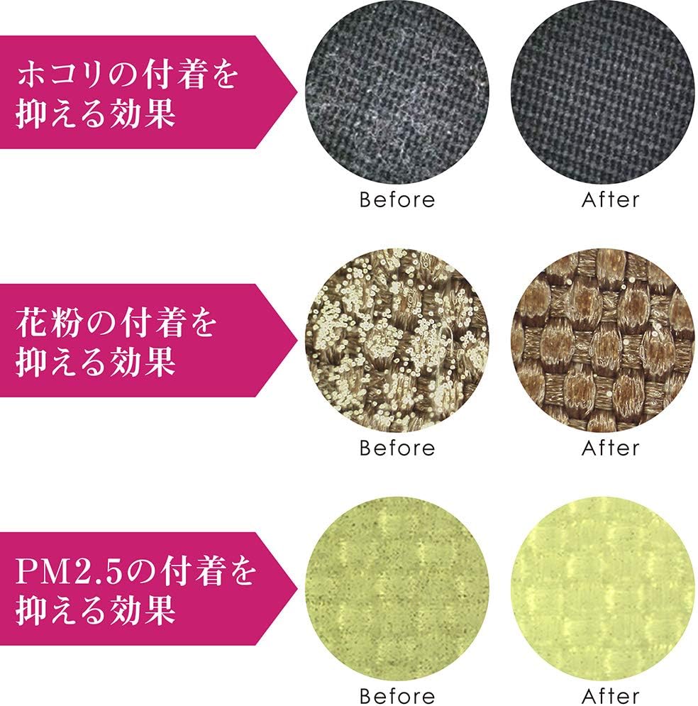 送料無料 静電気 防止 スプレー ライオン エレガード 75ml 携帯用 微香タイプ 衣類のまとわりつき パチパチ防止 花粉 ホコリ 付着 対策 ミニサイズ ウール ポリエステル ナイロン 対応 抗菌効果 衣類用 布製品にも使える 対策 goodys-10000609 GOODYS 楽天市場店 サンプル画像3