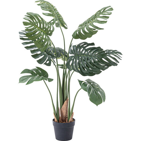 フェイクグリーン モンステラ 約W56×D56×H100 ( 観葉植物 植物 植木鉢 水やりなし 緑 自然 飾り 装飾 ..