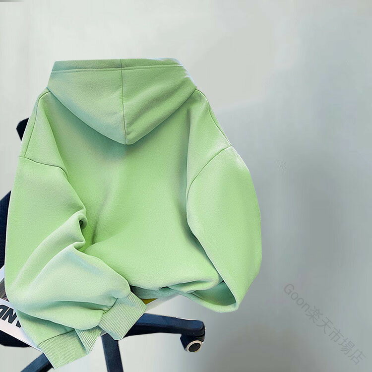 Rakuten - プルオーバー パーカー フード付き 秋冬服 レディース 秋冬 春秋 アウター 裏起毛 グリーン 緑 刺繍 お洒落 ショート丈 ゆったり 暖かい カジュアル かっこいい トレーナー かわいい ス